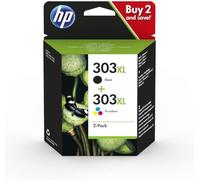 HP Confezione da 2 cartucce di inchiostro nero/in tricromia originali ad alta capacità 303XL