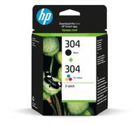 HP Confezione da 2 cartucce di inchiostro nero/in tricromia originali 304
