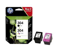 HP 304 MULTIPACK 2 CARTUCCE ORIGINALI 3JB05AE Bk Colore N9K06AE N9K05AE