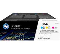 Originale HP Color LaserJet CM 2320 N MFP Toner (304A / CF 372 AM) multicolor Multipack (3 pz.), 2,800 pagine, 12.82 cent per pagina