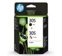 HP 305 BIPACK NERO + COLORI NUOVA ORIGINALE, SCADENZA 2027