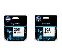 HP 305 Multipack di Nero Originale, con: Stampanti DeskJet 2710 2720 2721 2722 2723 2724 DeskJet Plus 4110 4120 4122 4130 Envy 6010 6020 6022 6030 60 60 6032 Envy Pro 642 0 6422 6430 6432