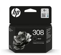 HP 308 Black Original Ink Cartridge Compatible with HP Envy 6110, 6120, 6130,