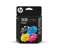 HP Confezione da 2 Cartucce di Inchiostro Nero/Tricromia Originali 308