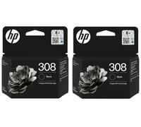 HP 308 Original-Tintenpatronen (7FP21UE), Schwarz, 2 Stück