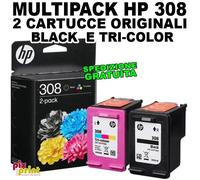 HP 308 ORIGINALE MULTIPACK nero + colore DeskJet 2910 4310 4330 Envy 6110 6120