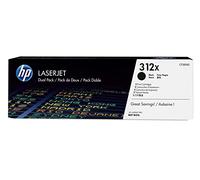 HP 312X CF380XD, Multipack da 2 Cartucce Toner Originali da 4400 Pagine, Compatibile con la Stampante LaserJet Pro MFP M476, Nero