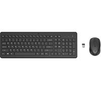 HP 330 Combinazione di Tastiera e Mouse Wireless - (1600 PPP, Porta USB-A, Indicatori LED, Tasti con Scorciatoie, Windows 10), Colore Nero, Lingua: Inglese