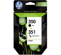 HP Confezione da 2 cartucce originali di inchiostro nero 350/tricromia 351