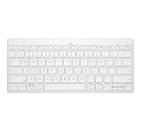 HP 350 Tastiera Wireless e Bluetooth 5.2, Connessione Multi-dispositivo, Qwerty, Layout Italiano, Emoji, Autonomia fino a 2 anni, Compatibile con Windows, Android, Chrome OS, MacOS, iPadOS, Bianca
