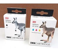 HP 350XL 351XL BK CMY 16 Cartucce Ink Compatibili - Nuove Sigillate