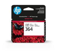 HP 364 CB317EE, Cartuccia Originale da 130 Pagine, Compatibile con Le Stampanti HP Photosmart 5510|5520|5525|6510|6520|7510|7520|B8550|C5380|C6380|D5460, Nero Fotografico