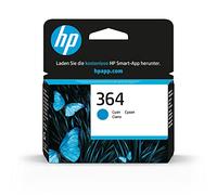 HP 364 CB318EE, Cartuccia Originale da 300 Pagine, Compatibile con Stampanti HP Photosmart B210c, B110c, B110e, B8550, 7520, DeskJet 3520, 3522, 3524, Ciano