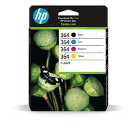 HP 364 Multipack N9J73AE Cartucce Originali da 1150 Pagine, per Stampanti a Getto di Inchiostro Photosmart B210c, B110c, B110e, B8550, 7520, DeskJet 3520, 3522, 3524, Nero e Tricromia
