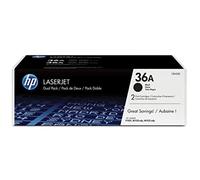 HP 36AD CB436AD Confezione da 2 Cartucce Toner Originale per Stampanti, Compatib