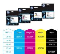 HP 3ED71A 712 INK NERO CARTRIDGE