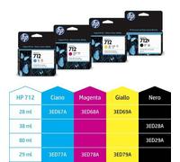 HP 3ED79A 712 INK GIALLO CARTRIDGE 3PACK