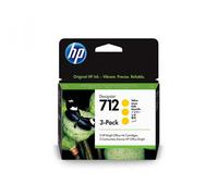 HP - 3ED79A - Hp - Conf. 3 Cartucce ink originale- 712 - Giallo - 3ED79A - 29 ml cad - HP3ED79A - Conf. da 1 Pz. - 3ED79A