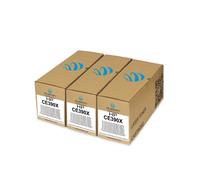 HP 3x CE390X Toner Compatibile per M602 M603 M4555 Nero