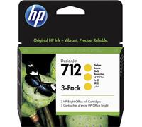 HP Confezione da 3 cartucce di inchiostro giallo originale DesignJet 712 da 29 ml