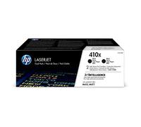 HP 410X CF410XD, Multipack da 2 Toner Originali HP da 6500 Pagine, Compatibile con le Stampanti HP LaserJet Pro MFP M377, M452, M477, Nero