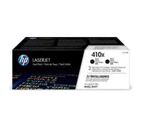 HP 410X CF410XD, Multipack da 2 Toner Originali HP da 6500 Pagine, Compatibile con le Stampanti HP LaserJet Pro MFP M377, M452, M477, Nero