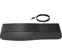 HP 480 Comfort - Tastatur - 3-zone layout, multi-device, 23 programmable keys - 100% - full size - USB - Deutsch - Schwarz (8T6M1AA#ABD)
