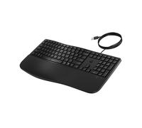 HP Tastiera 480 Comfort con cavo (USB-A, Windows, MacOs, Linux), QWERTY spagnolo