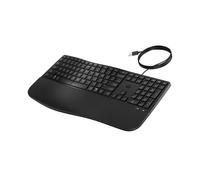 HP 485 Comfort - Tastiera - più dispositivi, 23 tasti programmabili, layout a 3 zone - Full Size - USB - QWERTZ - Tedesco - Nero