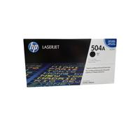 HP 504A CE250A, Cartuccia Toner Originale HP da 5000 Pagine, Compatibile con le Stampanti HP LaserJet CP 3525, CM 3530, Nero