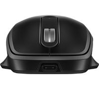 HP 510 - Mouse - dimensione completa, ricaricabile ultra-rapida - 5 pulsanti - senza fili - 2,4 GHz - ricevitore USB senza fili - nero - Nouvo