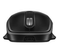 HP 510 Mouse Ricaricabile Ultraveloce, Supercondensatore USB-C Ricaricabile, Autonomia fino a 30 giorni, Sensore fino a 1600 dpi, Rotella 2D, Impugnatura testurizzata, Design Compatto, Nero
