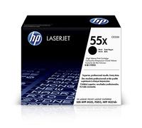 HP 55X CE255X Cartuccia Toner Originale, Elevata Capacità, Compatibile con Stampanti LaserJet Enterprise P3010, P3015, P3015d, P3015dn, P3015x, M525, M525dn, Nero