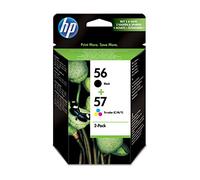 HP 56/57 Combo Pack - Cartuccia di stampa - 1 x nero, colore (ciano, magenta, giallo)