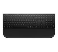 HP 580K Tastiera Wireless Multidispositivo con Poggiapolsi Magnetico (Bluetooth, 2,4 GHz, 22 Tasti Programmabili, Tasto Copilot, fino a 36 Mesi di Batteria, Unifying Dongle) QWERTY Italiano, Nero