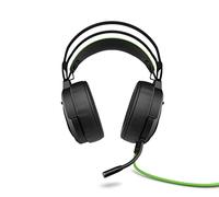 HP 600 Pavilion Gaming Cuffie, Audio Virtual Surround 7.1, Comandi Integrati nel Cavo, Archetto Autoregolabile, Imbottitura in Similpelle Morbida sugli Auricolari e Base, Nero/Verde
