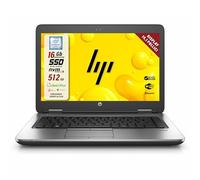 HP 640 G2, Pc Portatile Notebook intel core i5-6th, Display 14", Ram 16Gb, SSD 512Gb, Pacchetto Libre, W10 (Ricondizionato)