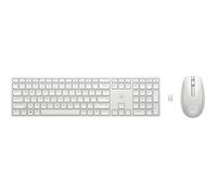HP 650 - set tastiera e mouse - AZERTY francese - bianco