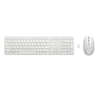 HP Tastiera e Mouse Wireless 650 – Dongle USB-A 2,4 GHz, Mouse 4000 DPI, tastierino numerico, Bianca
