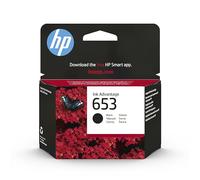 HP 653 Black Original Ink Advantage Cartridge cartuccia d'inchiostro 1 pezzo(i) Resa Standard Nero