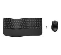 HP 680 Combo Tastiera e Mouse Wireless, 6 Tasti Programmabili, Sensore Ottico da 1200 dpi, Fino a 36 Mesi di Batteria per la Tastiera e 20 per il Mouse, Compatibile con Windows 11, Nera