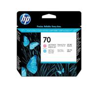 HP 70 C9405A, Testina di Stampa Originale da 100 Pagine, Compatibile con Stampanti DesignJet Z2100, Z3100, Z3200 e Z5200, Magenta Chiaro e Ciano Chiaro