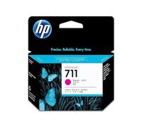 HP 711 CZ135A, Confezione da 3 Cartucce Originali, Compatibili con Stampanti DesignJet T120, T125, T130, T520, T525, T530 e Testina di Stampa DesignJet HP 711, Magenta