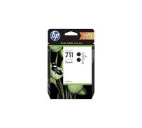 HP 711 P2V31A Multipack, 2 Cartucce Originali HP da 80 ml, Compatibile con le Stampanti HP DesignJet, Nero