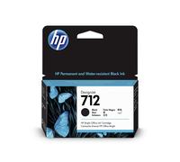 HP 712 3ED70A Black 38-ml Genuine HP Ink Cartridge with Original HP Ink, for Des