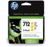 HP Confezione da 3 cartucce di inchiostro giallo originale DesignJet 712 da 29 ml