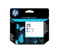 HP 72 Testina di Stampa per Magenta e Ciano C9383A, Originale, per Stampanti Plotter HP DesignJet T2300 eMFP, T1300, T1200, T1120, T1100, T1100 MFP, T795, T790, T770, T620, T610 e T600