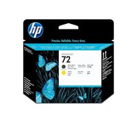 HP 72 skrivehode, matt svart og gul cartuccia d'inchiostro 1 pz Nero opaco, Giallo