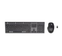 HP 720 Multi-Device Rechargeable Wireless Keyboard and Mouse Combo tastiera Mouse inclusi Casa USB + Bluetooth QWERTY Inglese Nero - Nouvo