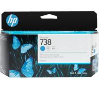 HP 738 130-ml Cyan DesignJet Ink Cartridge cartuccia d'inchiostro 1 pz Originale Resa standard Ciano